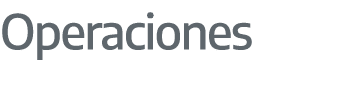 Operaciones
