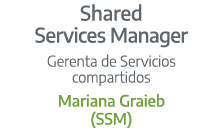 Shared Services Manager Gerenta de Servicios compartidos Mariana Graieb (SSM)