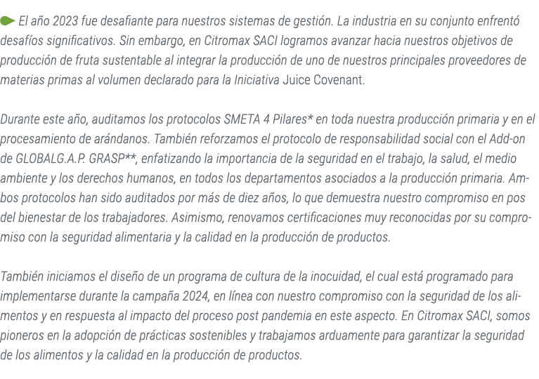 ￼ El a o 2023 fue desafiante para nuestros sistemas de gesti n. La industria en su conjunto enfrent desaf os signifi...