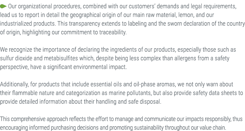 ￼ Our organizational procedures, combined with our customers’ demands and legal requirements, lead us to report in de...