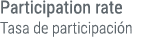Participation rate Tasa de participaci n
