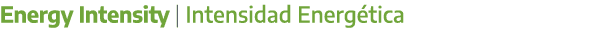 Energy Intensity | Intensidad Energ tica 