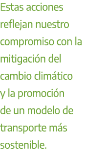 Estas acciones reflejan nuestro compromiso con la mitigaci n del cambio clim tico y la promoci n de un modelo de tran...