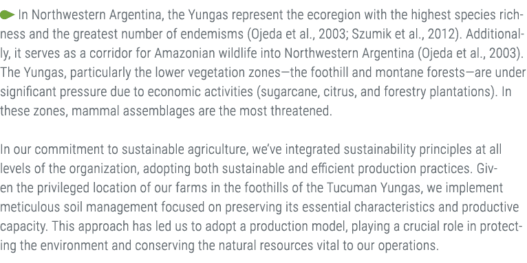 ￼ In Northwestern Argentina, the Yungas represent the ecoregion with the highest species richness and the greatest nu...