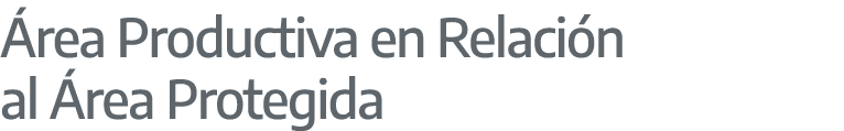  rea Productiva en Relaci n al rea Protegida