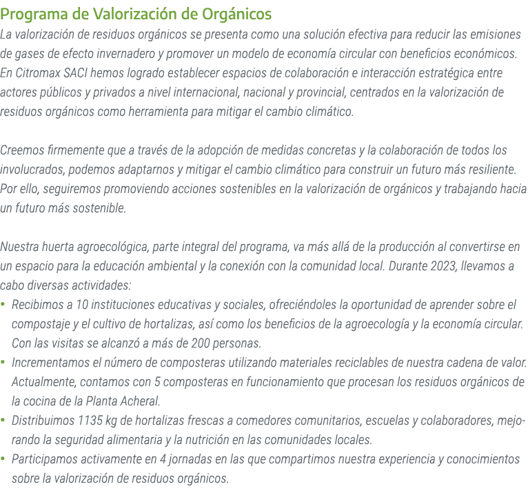 Programa de Valorizaci n de Org nicos La valorizaci n de residuos org nicos se presenta como una soluci n efectiva pa...